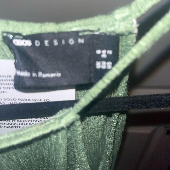 ASOS DESIGN racer cut out knot maxi dress in olive green - Picture 2 of 6